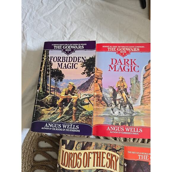 Lot of 5 The God Wars, Exile Children's, Lords of the Sky Angus Wells PB Books - Picture 2 of 5